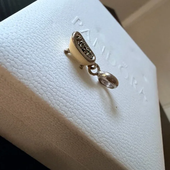 SOLD! Pandora Silver Red Charm Collection bundle tub dog - Picture 8 of 16